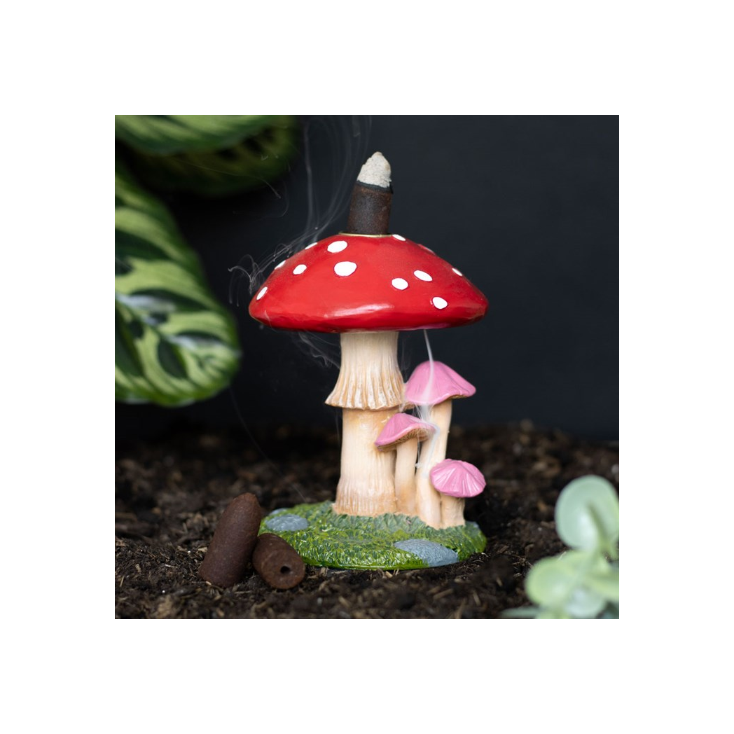 N/A Mushroom Backflow Incense Burner -