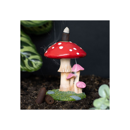N/A Mushroom Backflow Incense Burner -