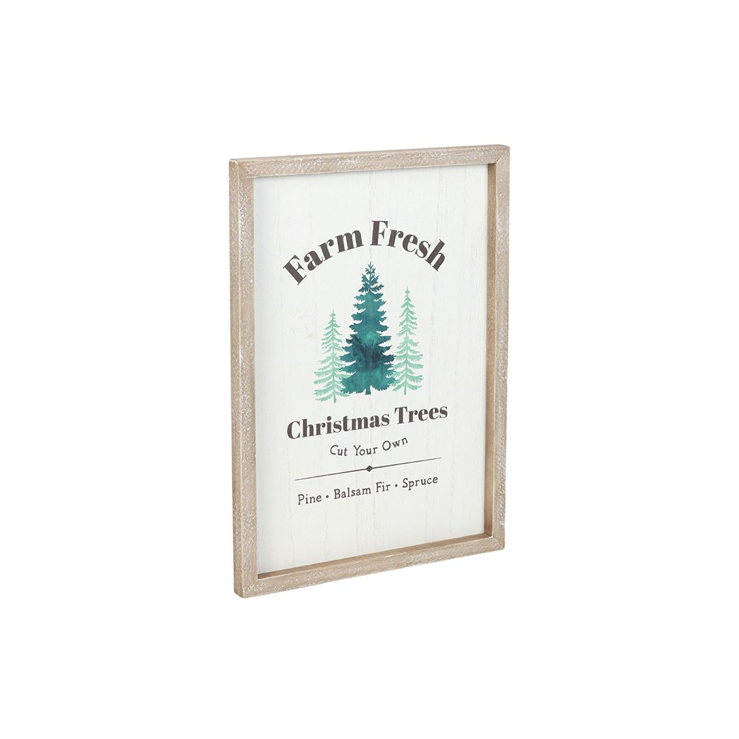 Farm Fresh Christmas Trees Wall Art – Framed Holiday Print