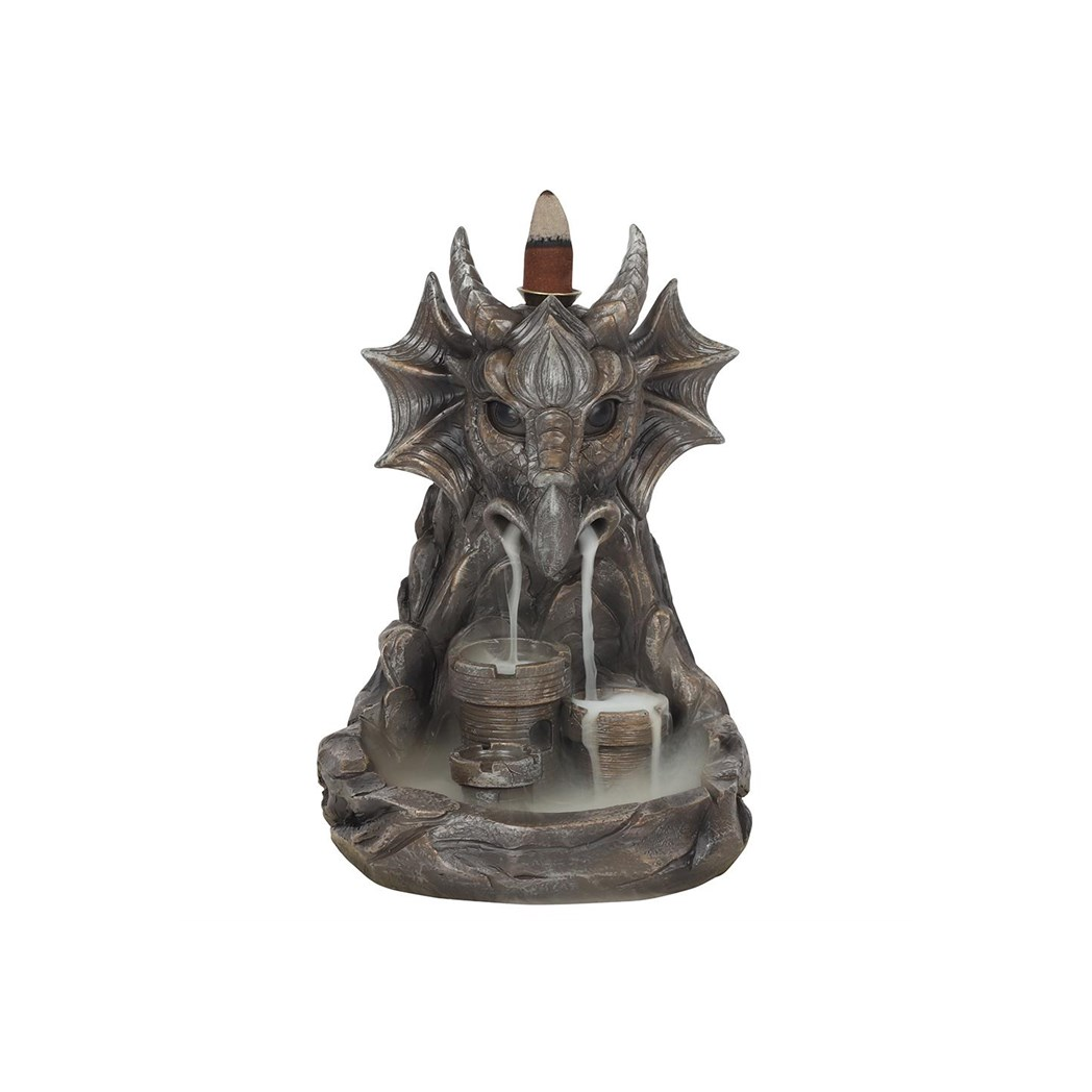 N/A Grey Dragon Backflow Incense Burner -