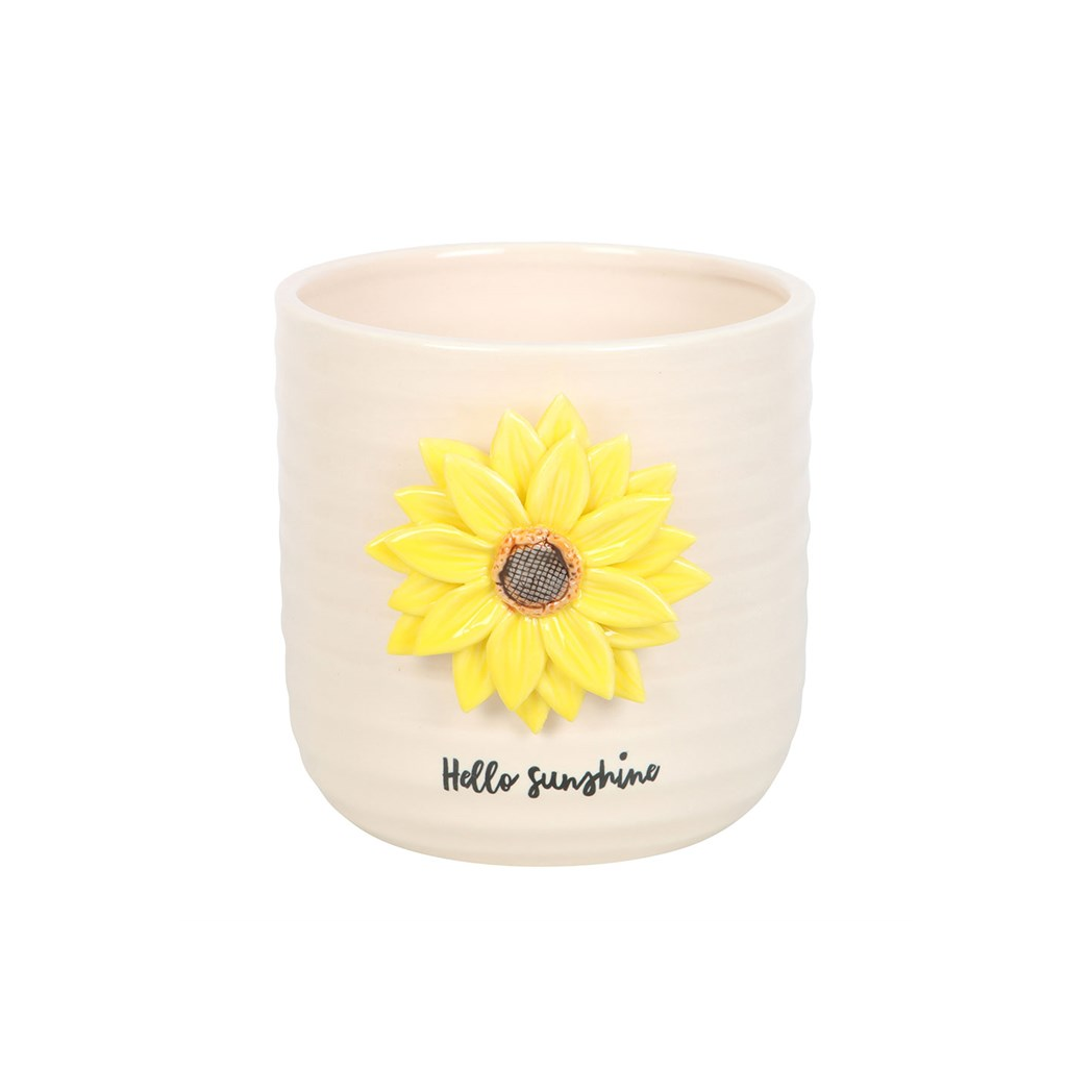 Hello Sunshine Plant Pot: Brighten Your Space with a 3D Sunflower Design
