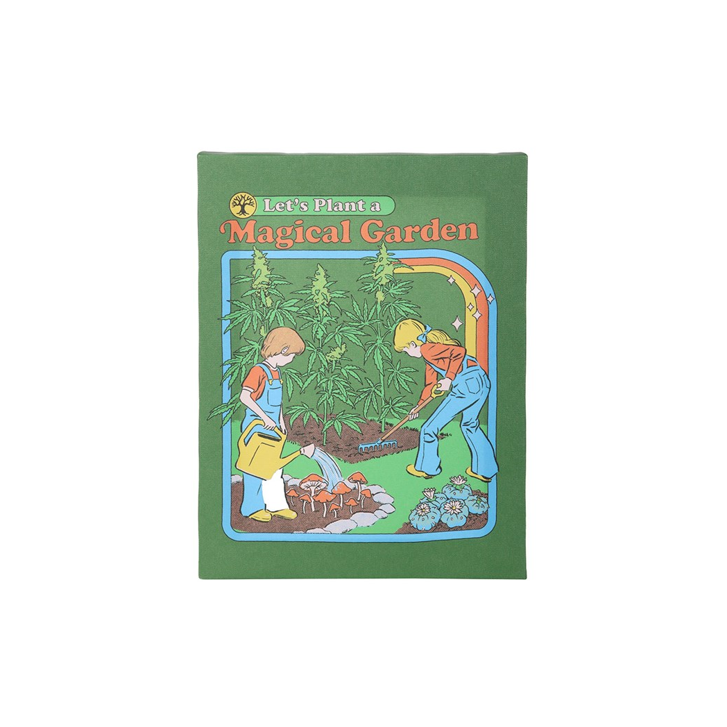 Steven Rhodes Garden Canvas Plaque – Magical Garden, 19 x 25 cm
