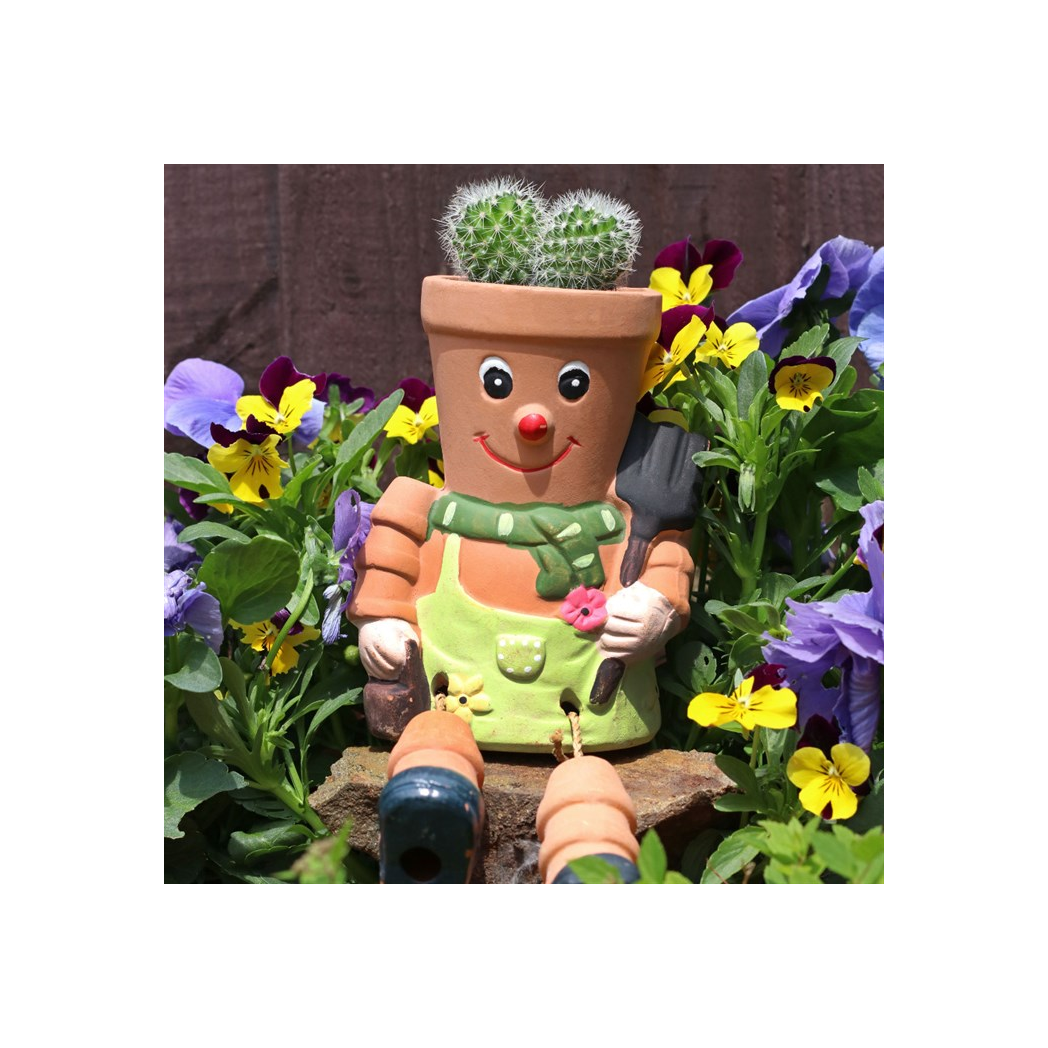 Add Charm to Your Garden with Our Terracotta Pot Man Planter