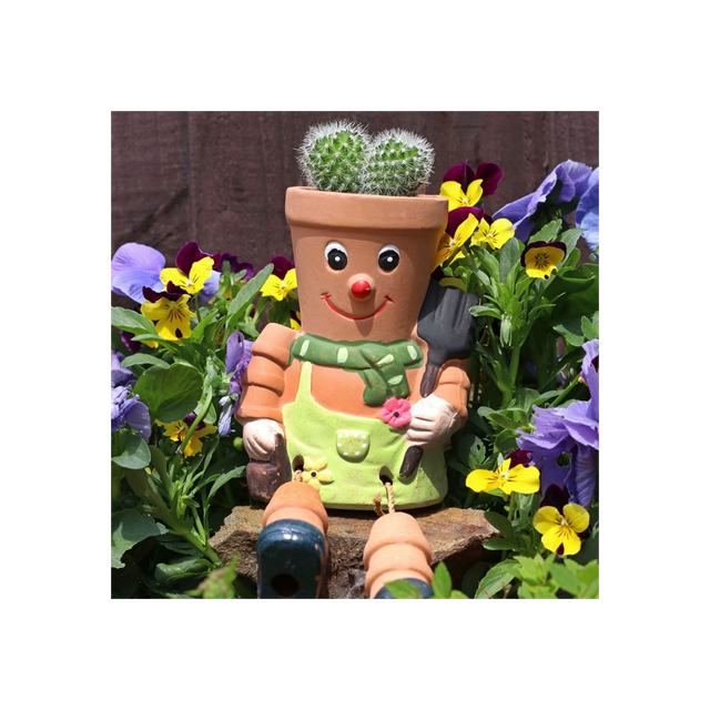 Add Charm to Your Garden with Our Terracotta Pot Man Planter