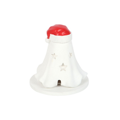 N/A Ghost with Santa Hat Incense Cone Holder -