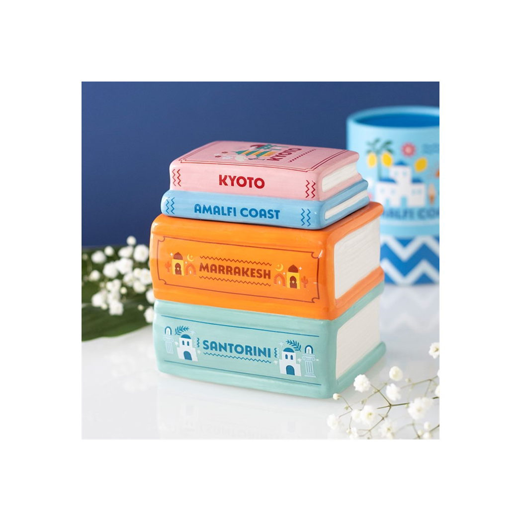 N/A Travel Book Stack Oil Burner and Wax Warmer -