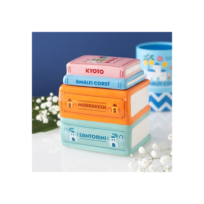 N/A Travel Book Stack Oil Burner and Wax Warmer -
