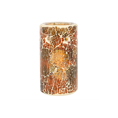 N/A Pillar Brown Crackle Oil Burner and Wax Warmer -