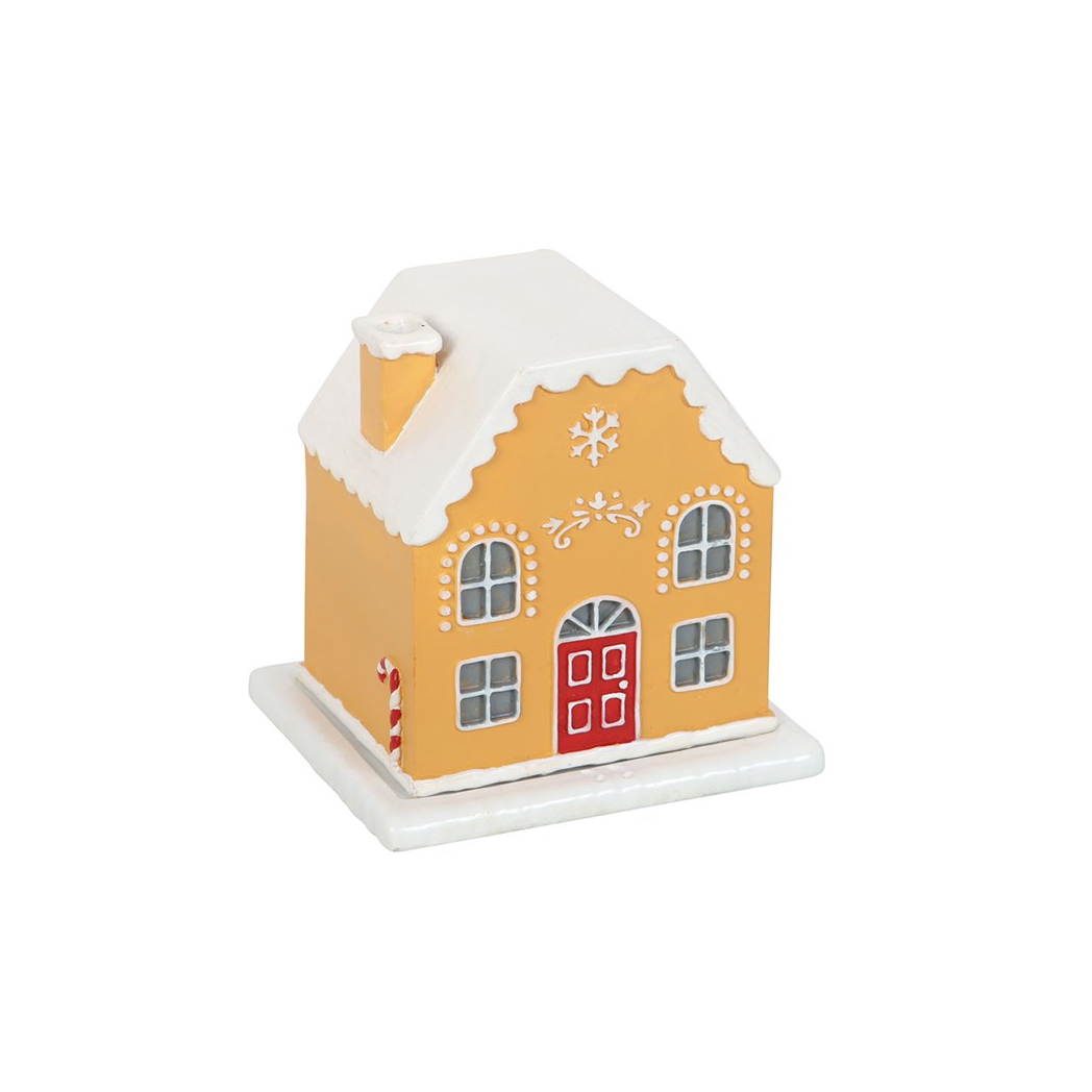 N/A Candy Cane Gingerbread House Incense Cone Holder -