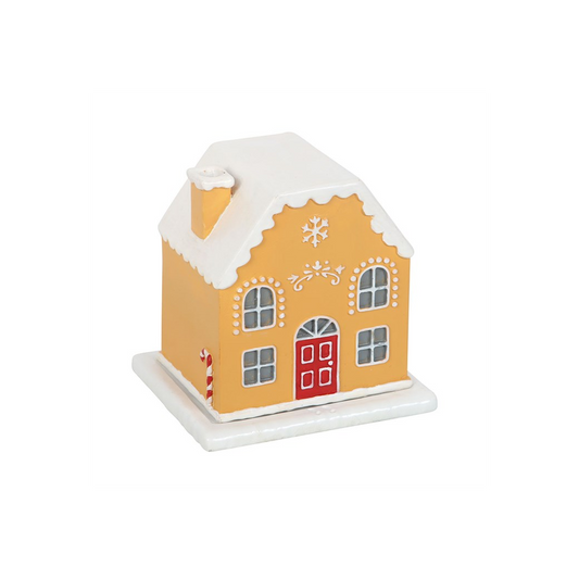 N/A Candy Cane Gingerbread House Incense Cone Holder -