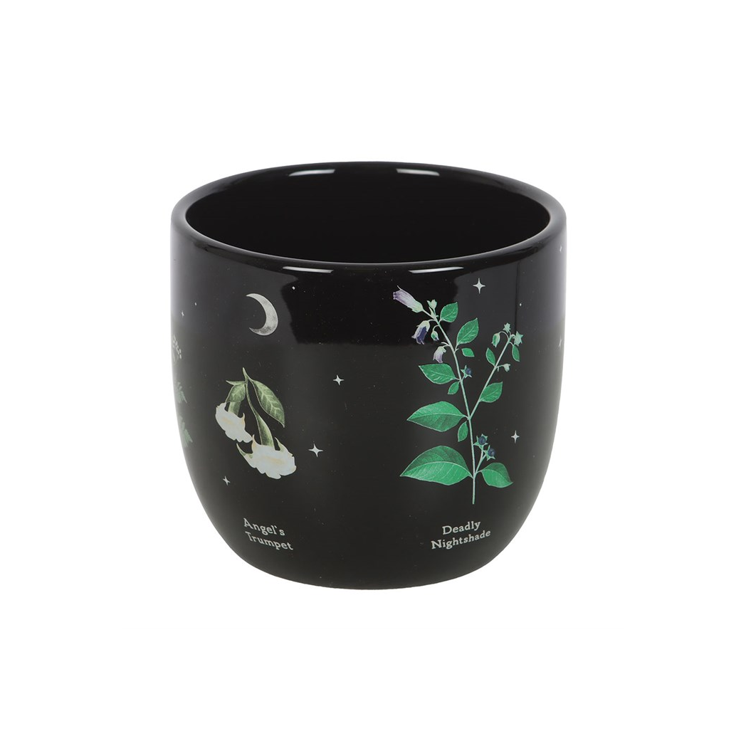 Poisonous Plants Plant Pot – A Darkly Elegant Ceramic Planter