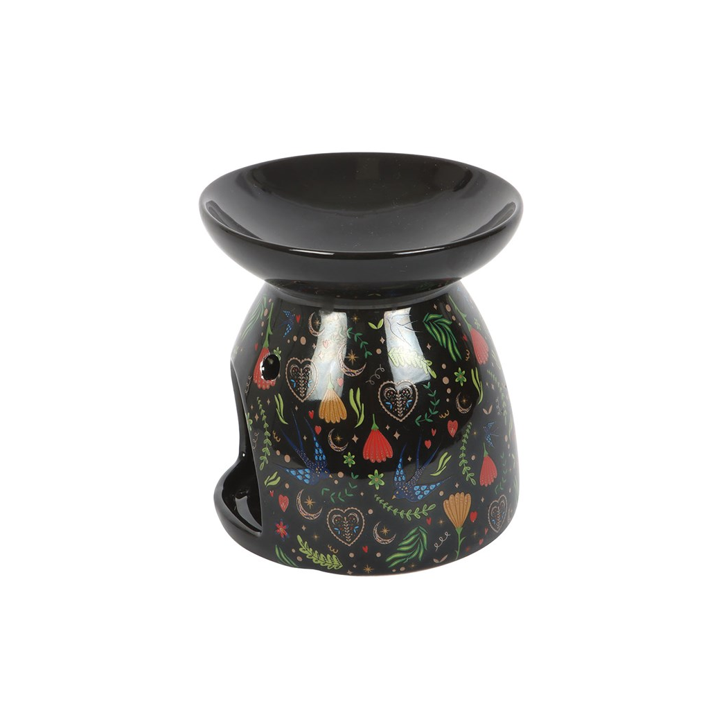 N/A Midnight Bloom Print Oil Burner -