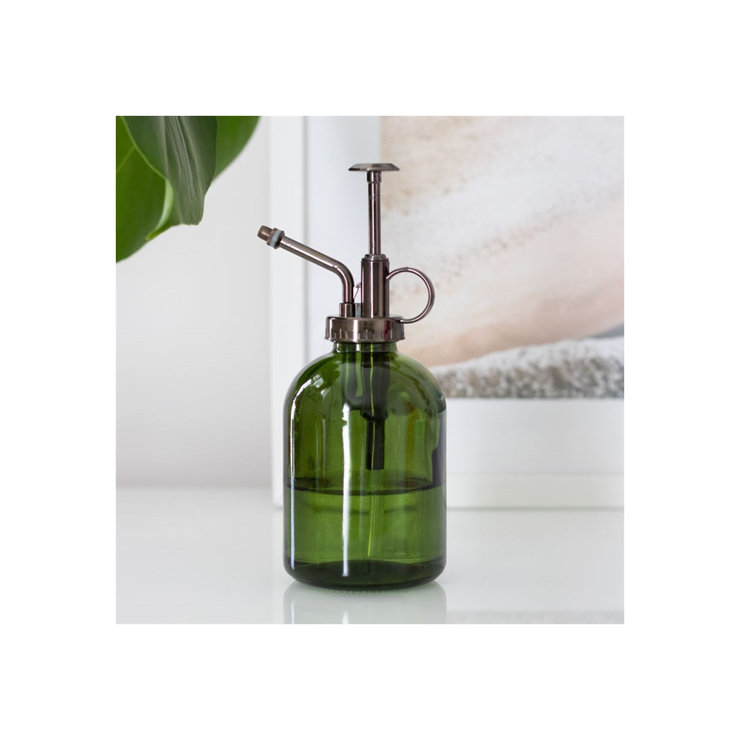Enhance Your Indoor Garden with the Green Minimalist Glass Plant Mister