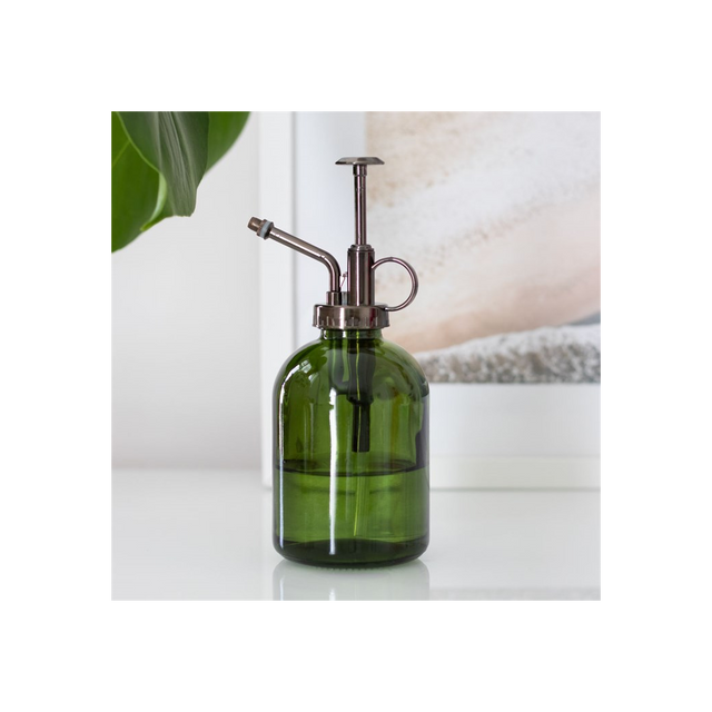 Enhance Your Indoor Garden with the Green Minimalist Glass Plant Mister