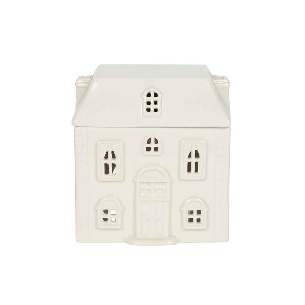 N/A White Ceramic House Oil Burner -