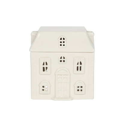 N/A White Ceramic House Oil Burner -