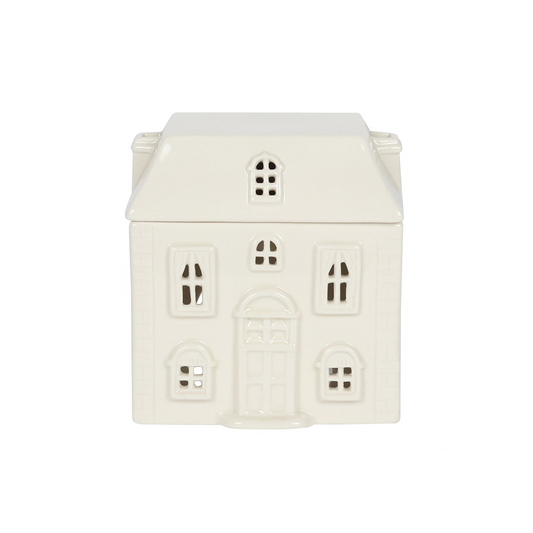 N/A White Ceramic House Oil Burner -