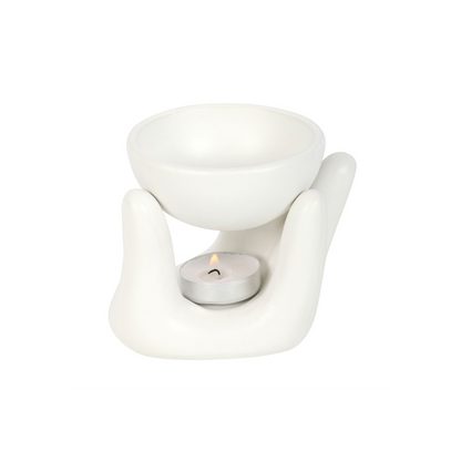 N/A White Hand Ceramic Oil Burner -