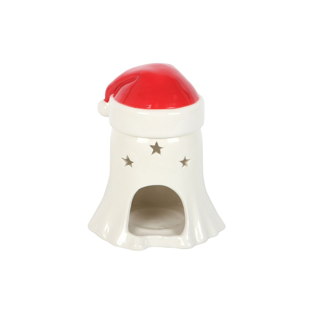 N/A Ghost with Santa Hat Oil Burner and Wax Warmer -