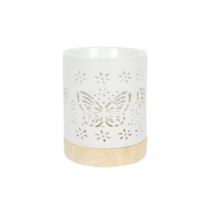 N/A Matte Ceramic Butterfly Oil Burner -