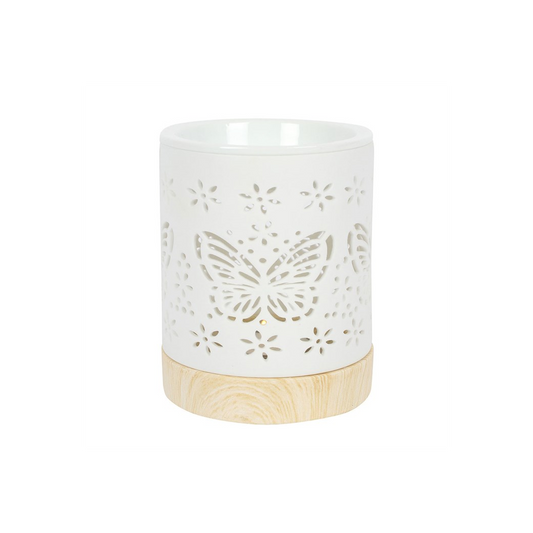 N/A Matte Ceramic Butterfly Oil Burner -