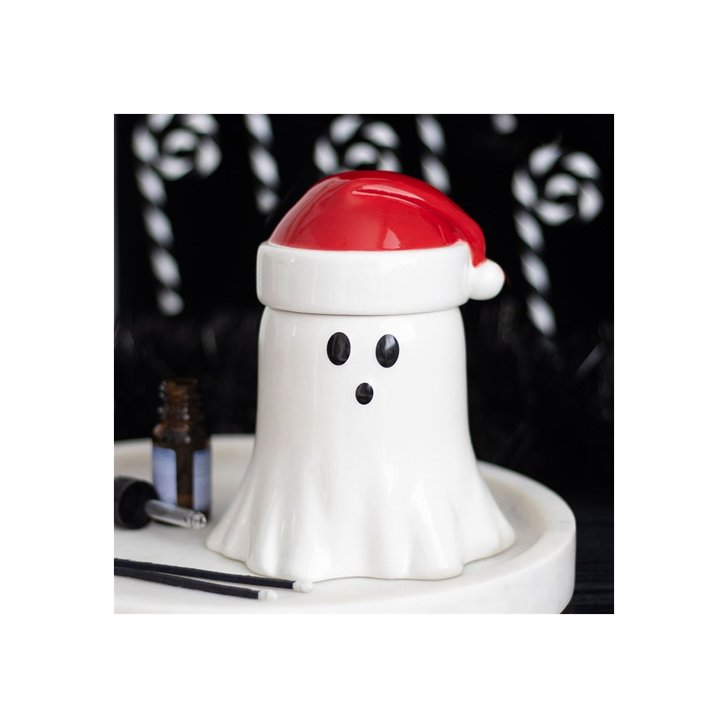 N/A Ghost with Santa Hat Oil Burner and Wax Warmer -