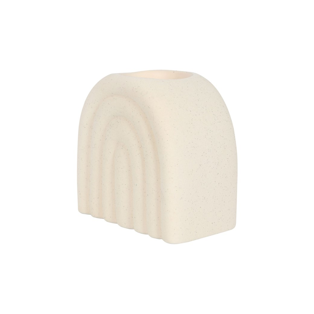 N/A Cream Speckle Arch Oil Burner -
