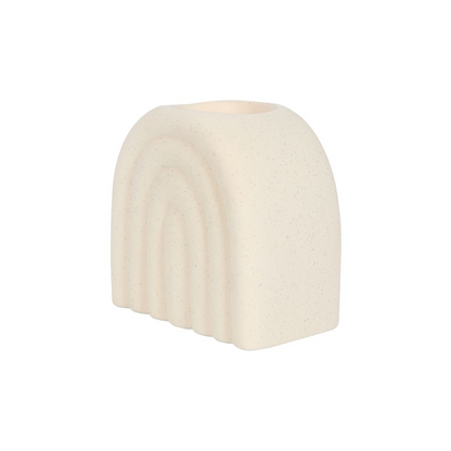 N/A Cream Speckle Arch Oil Burner -