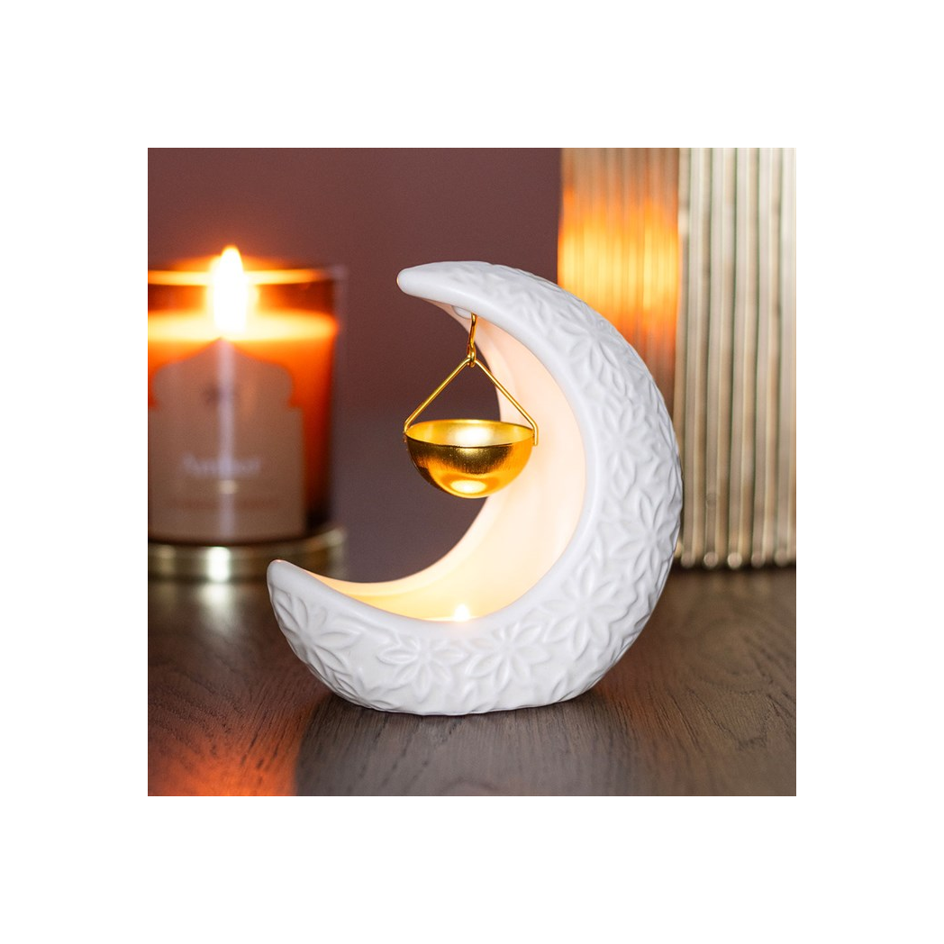 N/A Crescent Moon Hanging Oil Burner -