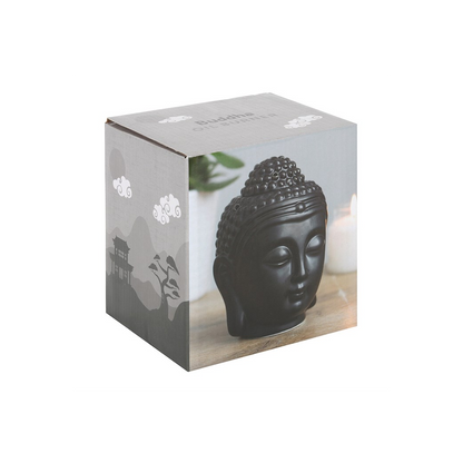 N/A Black Buddha Head Oil Burner -