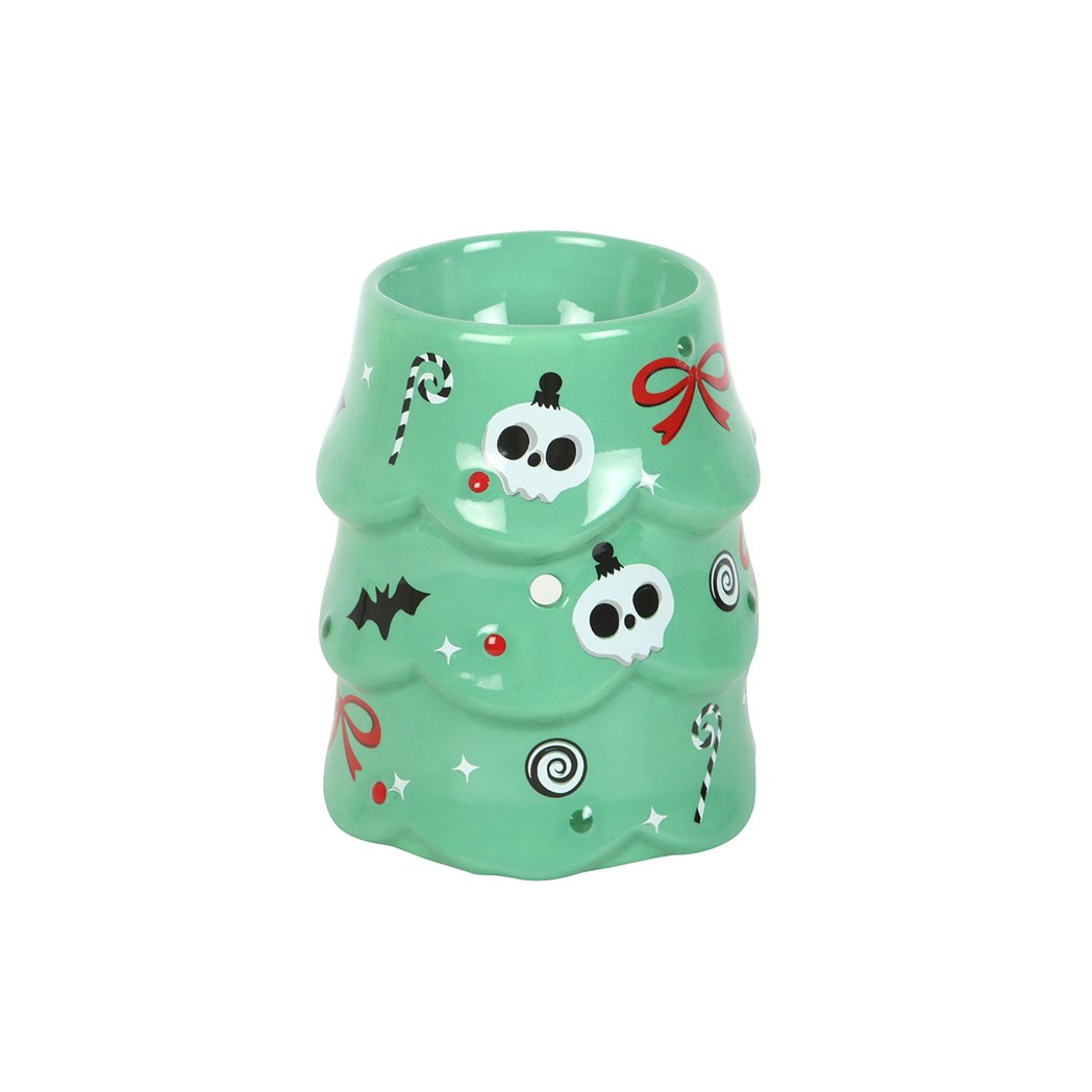 N/A Creepy Christmas Tree Oil Burner and Wax Warmer -