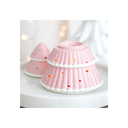 N/A Pink Christmas Tree Oil Burner -