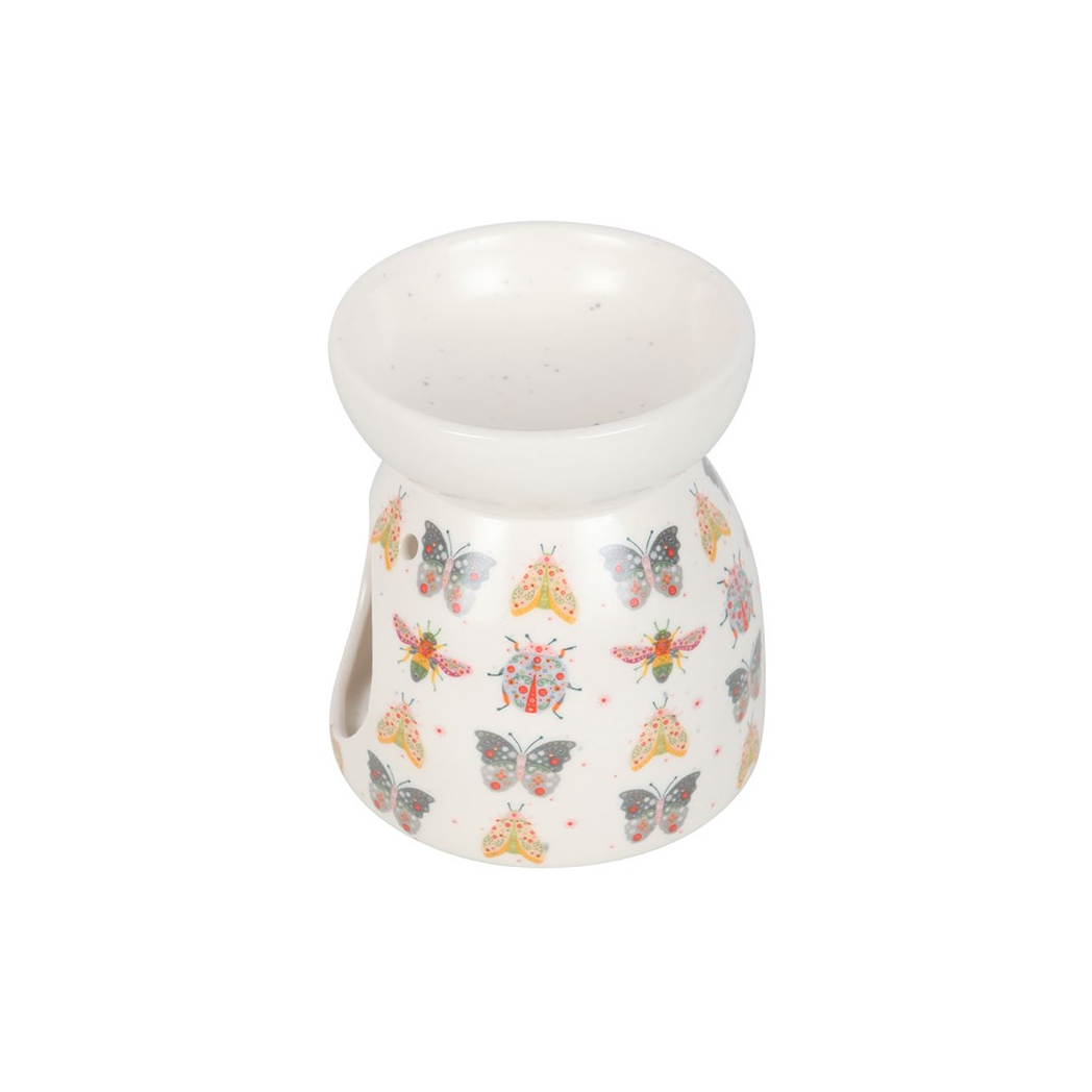 N/A Floral Bug Print Oil Burner and Wax Warmer -