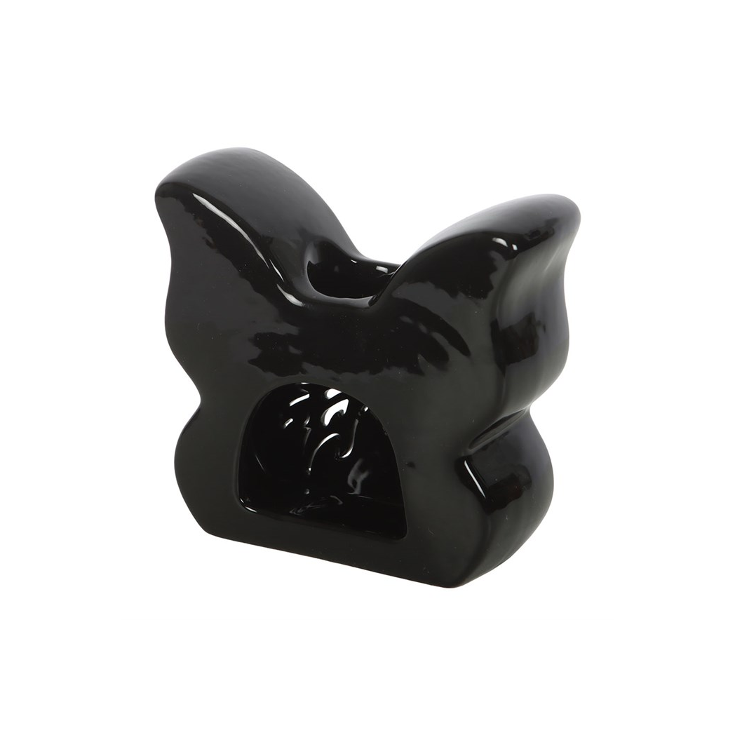 N/A Black Cut-Out Butterfly Oil Burner -