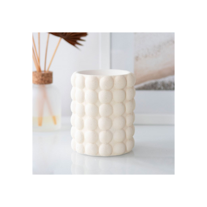 N/A Cream Speckle Bubble Oil Burner and Wax Warmer -