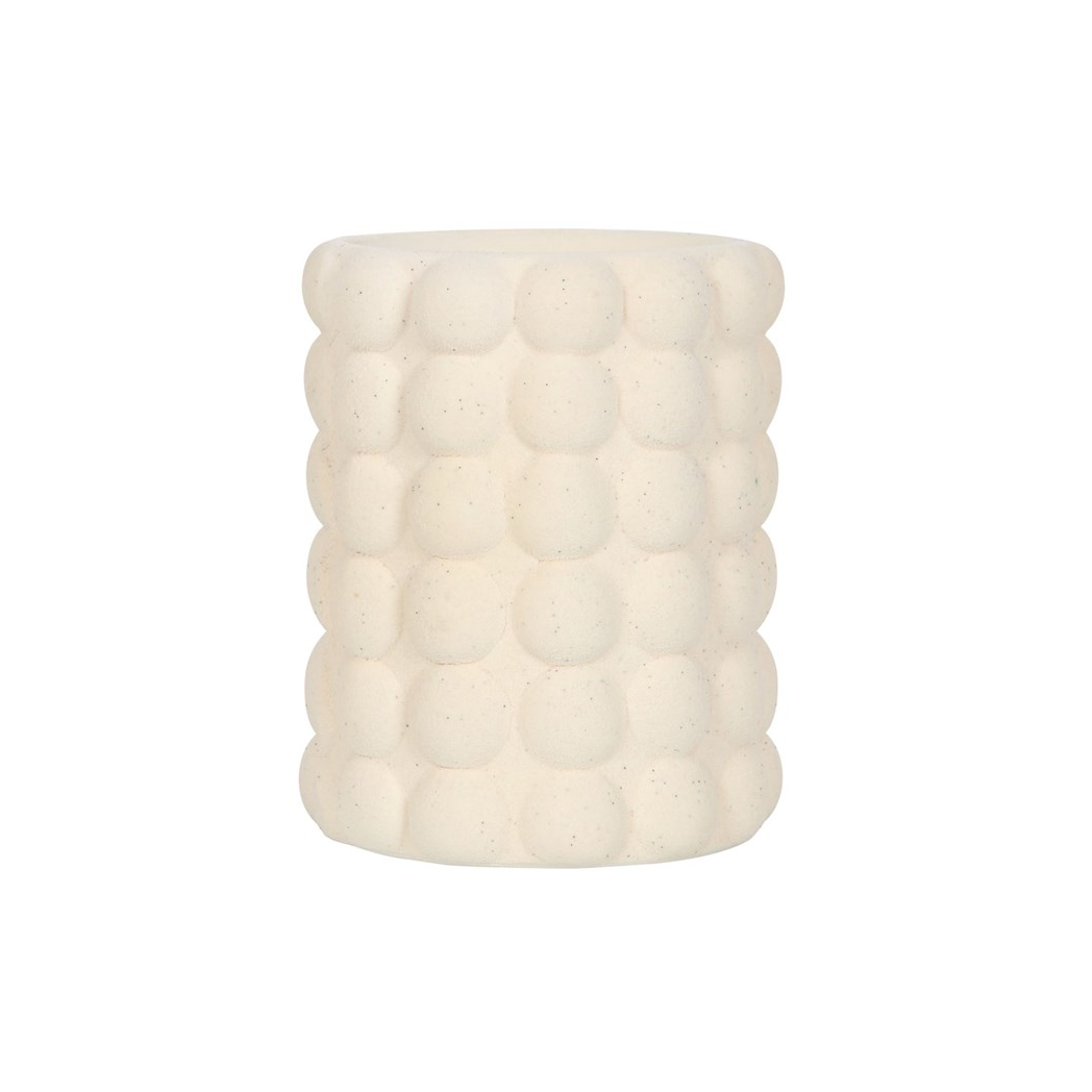 N/A Cream Speckle Bubble Oil Burner and Wax Warmer -