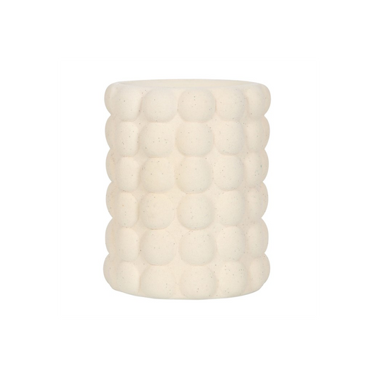 N/A Cream Speckle Bubble Oil Burner and Wax Warmer -