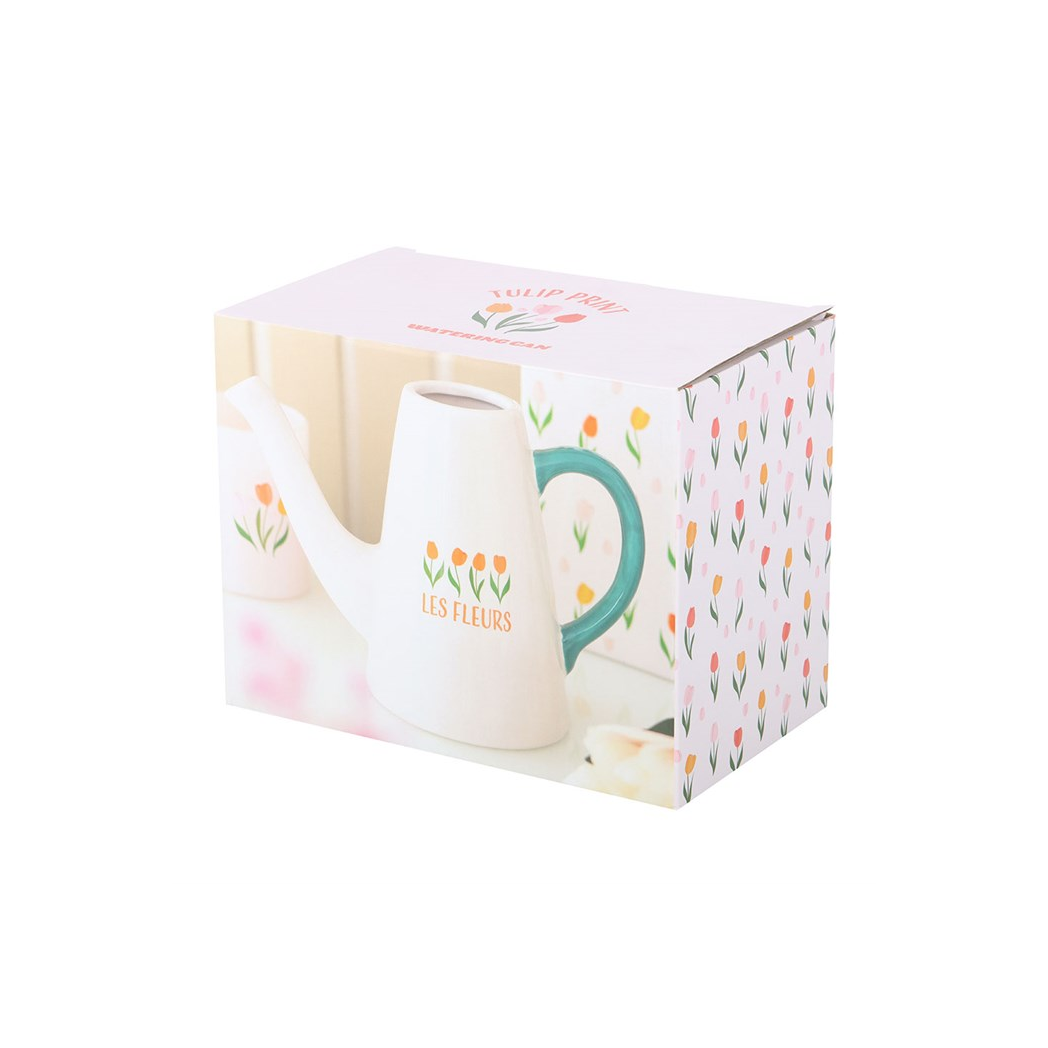 Les Fleurs Ceramic Watering Can for Plants - Stylish Design Meets Functionality
