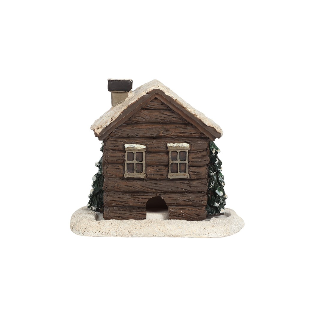 N/A Log Cabin Incense Cone Burner -