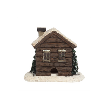 N/A Log Cabin Incense Cone Burner -