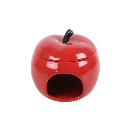 N/A Red Apple Ceramic Oil Burner -