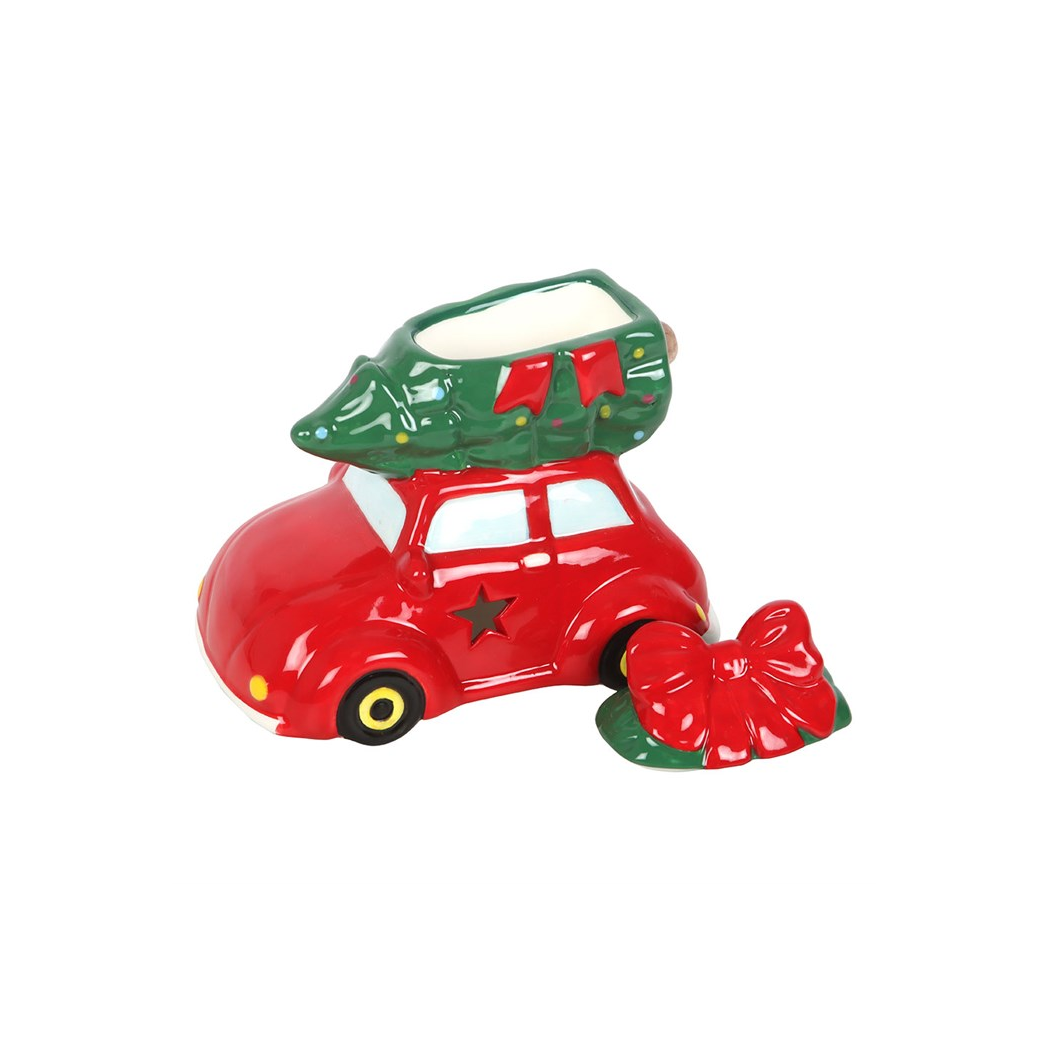N/A Nostalgic Car with Christmas Tree Ceramic Oil Burner -