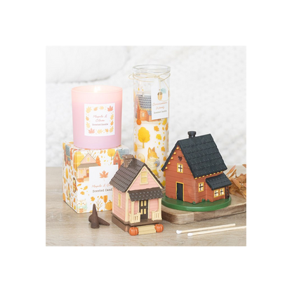 N/A Brown House Incense Cone Burner -