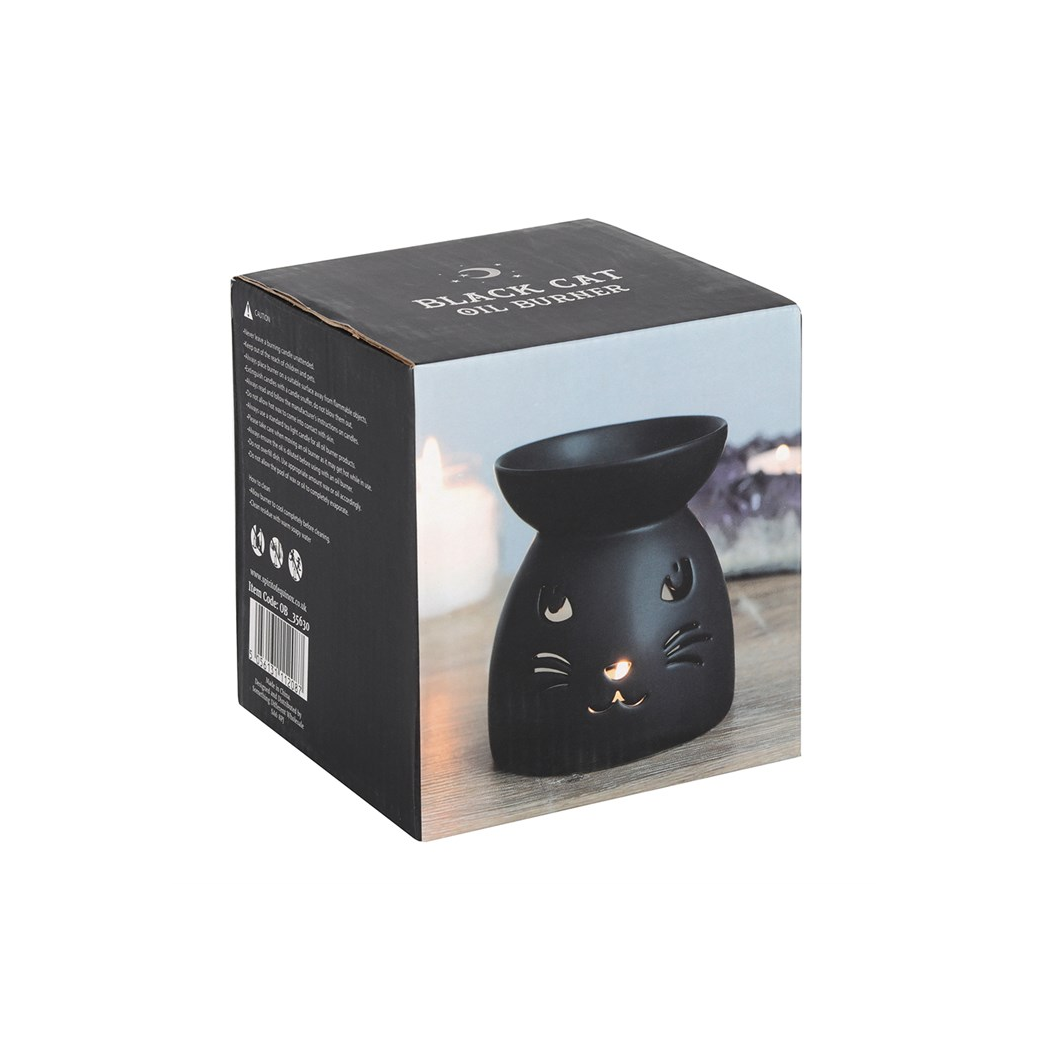 N/A Black Cat Cut Out Oil Burner and Wax Warmer -