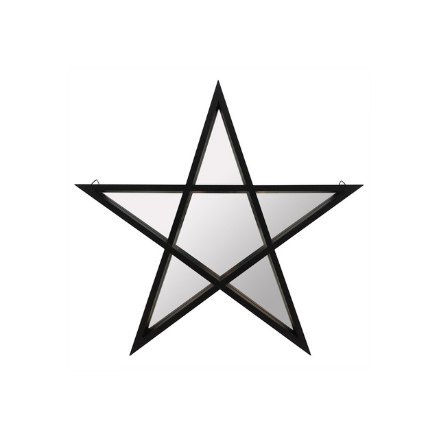Black Pentagram Mirror – Alternative Wall Art