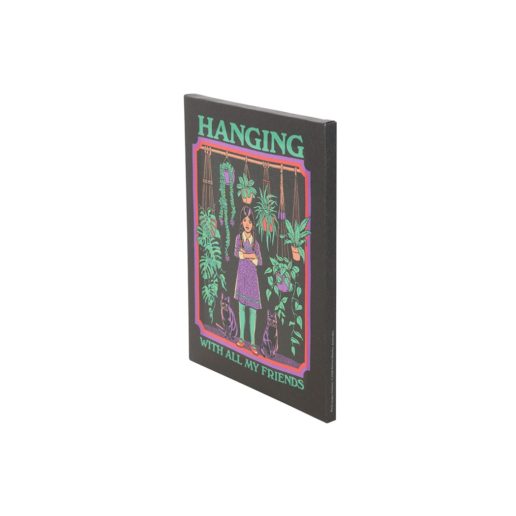 Steven Rhodes Canvas Plaque – Hanging With All My Friends, 19 x 25 cm