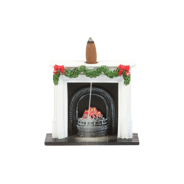 N/A Christmas Fireplace Backflow Incense Burner -