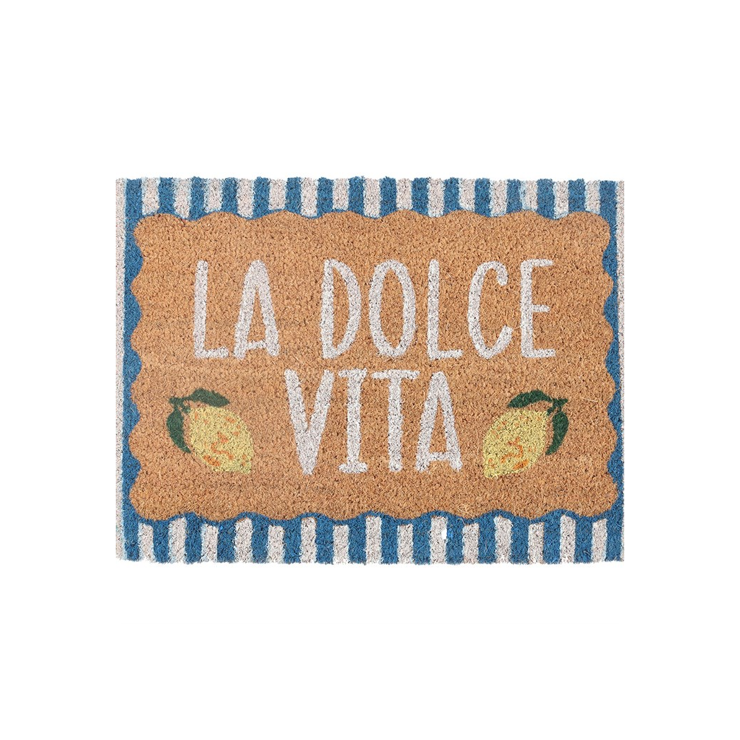 Vibrant Blue Doormat – La Dolce Vita Style for Your Entryway