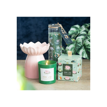 N/A Pink Water Lily Oil Burner and Wax Warmer -