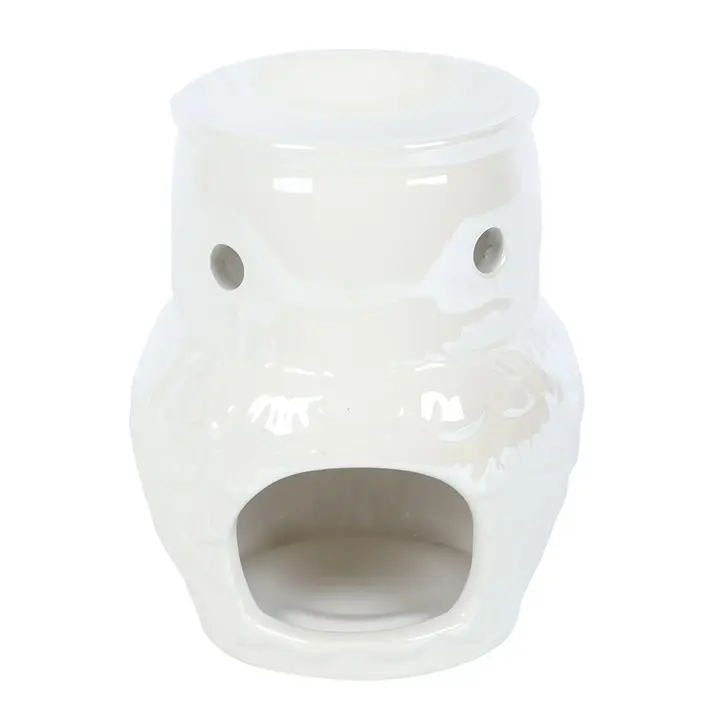N/A Owl Shaped Iridescent Oil Burner and Wax Warmer -